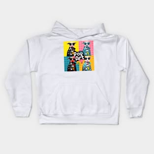 Pop Art Piglet Kids Hoodie